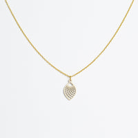 "Leaf" Necklace Wooden Pendant – Hypoallergenic Stainless Steel — Ansicht 26