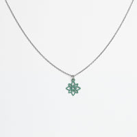 "Flower Mini" Necklace Wooden Pendant - feather-light, hypoallergenic, sustainable — Ansicht 7