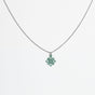 "Flower Mini" Necklace Wooden Pendant - feather-light, hypoallergenic, sustainable