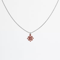 "Flower Mini" Necklace Wooden Pendant - feather-light, hypoallergenic, sustainable — Ansicht 13