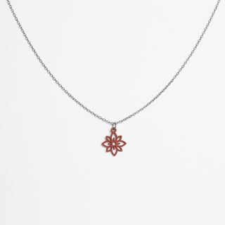 „Flower mini“ Halskette mit Holzanhänger – federleicht | nachhaltig | hautfreundlich