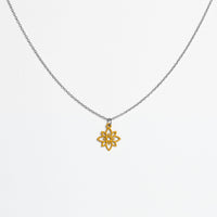 "Flower Mini" Necklace Wooden Pendant - feather-light, hypoallergenic, sustainable — Ansicht 1