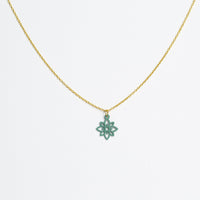"Flower Mini" Necklace Wooden Pendant - feather-light, hypoallergenic, sustainable — Ansicht 8