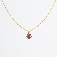 "Flower Mini" Necklace Wooden Pendant - feather-light, hypoallergenic, sustainable — Ansicht 14