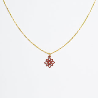 „Flower mini“ Halskette mit Holzanhänger – federleicht | nachhaltig | hautfreundlich