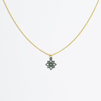 "Flower Mini" Necklace Wooden Pendant - feather-light, hypoallergenic, sustainable — Ansicht 20