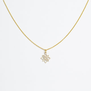 „Flower mini“ Halskette mit Holzanhänger – federleicht | nachhaltig | hautfreundlich