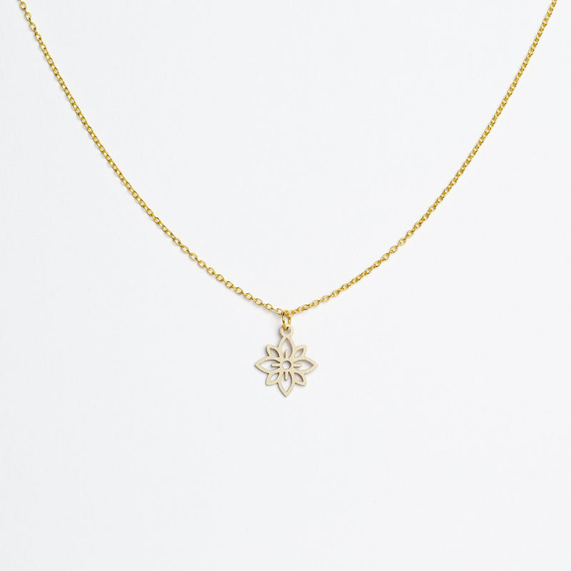 "Flower Mini" Necklace Wooden Pendant - feather-light, hypoallergenic, sustainable — Ansicht 26