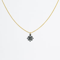 "Flower Mini" Necklace Wooden Pendant - feather-light, hypoallergenic, sustainable — Ansicht 32