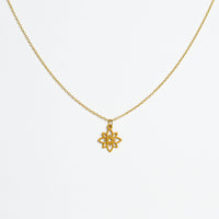"Flower Mini" Necklace Wooden Pendant - feather-light, hypoallergenic, sustainable — Ansicht 2