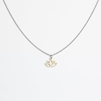 "Lotus" necklace wooden pendant – feather-light | sustainable | skin-friendly — Ansicht 19