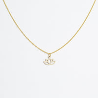 "Lotus" necklace wooden pendant – feather-light | sustainable | skin-friendly — Ansicht 20