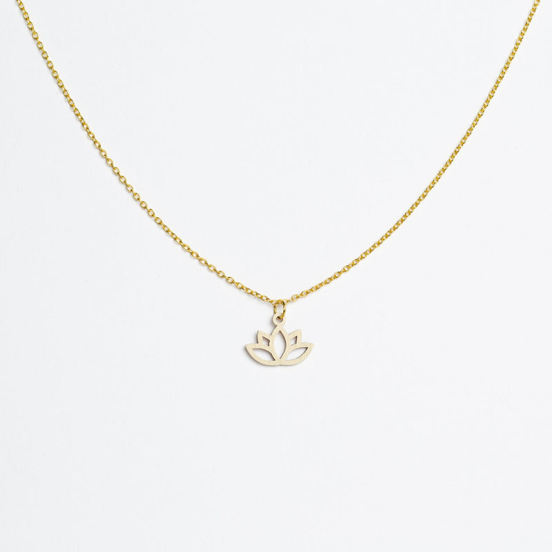 "Lotus" necklace wooden pendant – feather-light | sustainable | skin-friendly — Ansicht 20