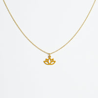"Lotus" necklace wooden pendant – feather-light | sustainable | skin-friendly — Ansicht 32