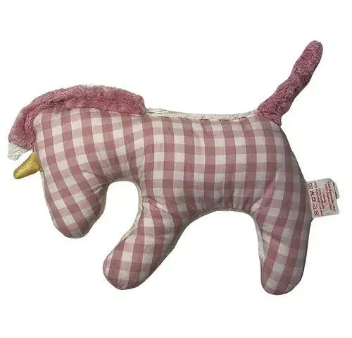 Organic Cotton Rattle Unicorn - Handmade, GOTS-certified, natural & vegan