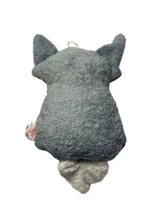 Kuschelige Baby-Spieluhr Fuchs aus orangefarbenem Bio-Frottee – weich, hautfreundlich und ideal als liebevolle Einschlafbegleitung fürs Babyzimmer.
