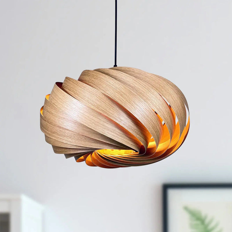 Suspension lamp 'Quiescenta' made of oak wood — Ansicht 3