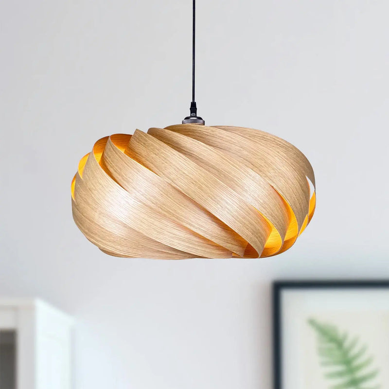 Suspension lamp 'Quiescenta' made of oak wood — Ansicht 5