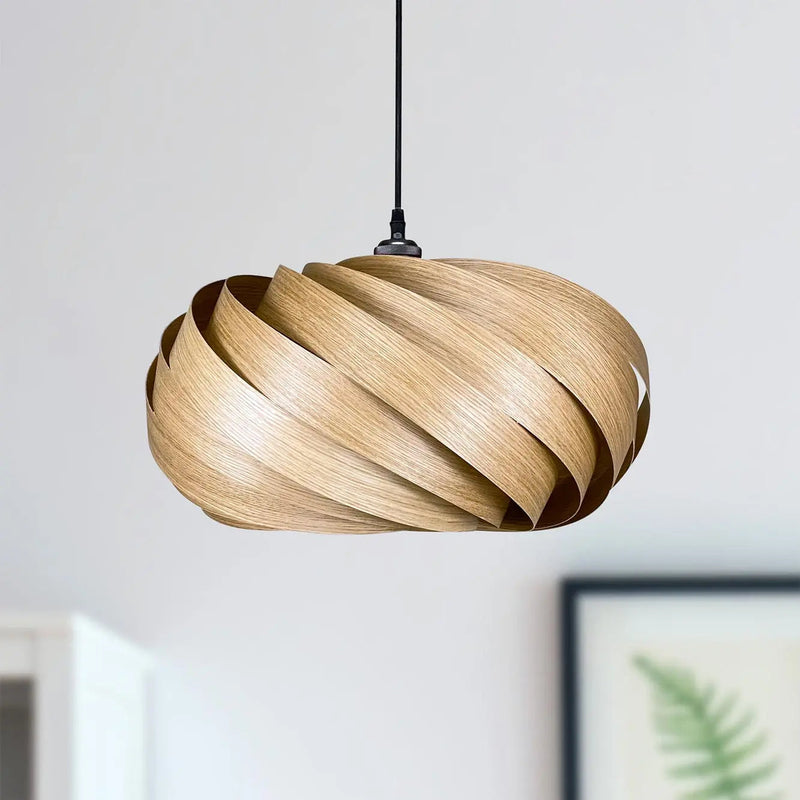 Suspension lamp 'Quiescenta' made of oak wood — Ansicht 6