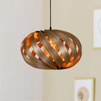 Pendant Lamp Serentia Walnut 55 cm Handmade Cologne — Ansicht 1