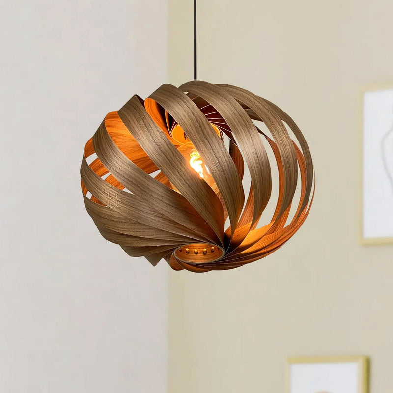 Pendant Lamp Serentia Walnut 55 cm Handmade Cologne — Ansicht 5