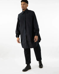 NOBUO Dark – Unisex Oversized Fit Shirt made from Deadstock | Handmade in Berlin — Ansicht 3