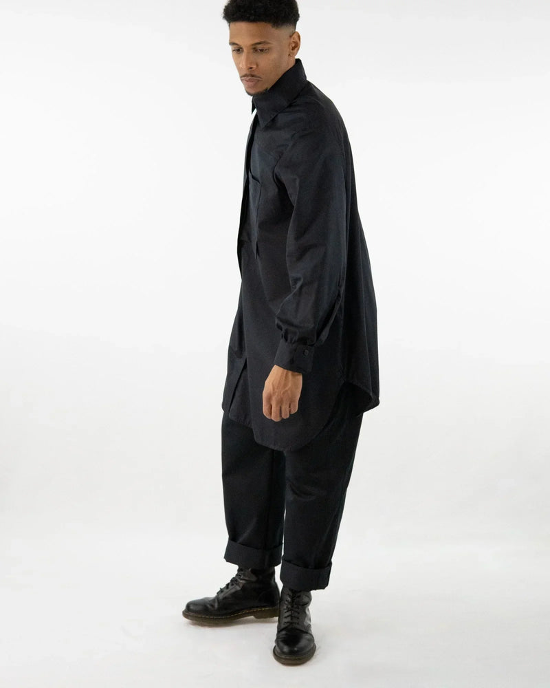 NOBUO Dark – Unisex Oversized Fit Shirt made from Deadstock | Handmade in Berlin — Ansicht 2