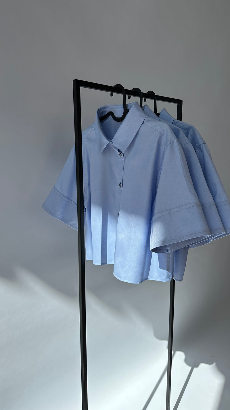 Bay – Business Bluse Halbarm | Bügelleichte Baumwolle | Professioneller Stil — Ansicht 4