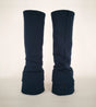 Arm Warmers BLUE BIG FOLD – Organic cotton, long style