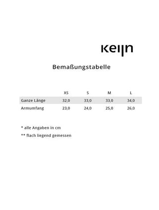 Armstulpe SUN BIG FOLD | Lange Ärmelstulpen | Bio-Baumwolle