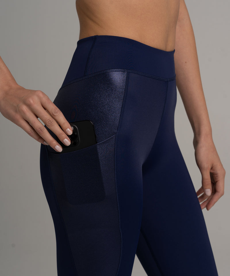Honolulu 3/4 Leggings Night Blue High Waist Side Pocket — Ansicht 4