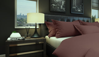 Bettwäsche Set Uni Rooibusch – 100% Baumwolle | Satin 300 TC | Bügelleicht