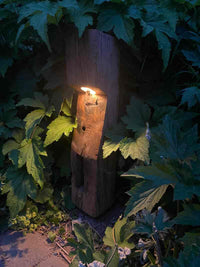 Nüri Path Light – Garden lamp handcrafted from reclaimed wood — Ansicht 13