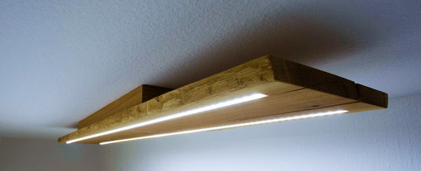 Flurlampe LANTERNA Holz mit LED – handgefertigt Schwarzwald