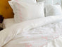 Duvet Cover Set Plain Silver Blue – 100% Mako Cotton, Sateen 300 TC, Easy Iron