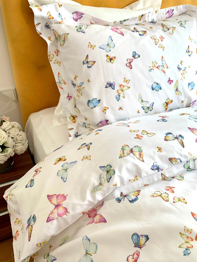 SUMMER EDITION Bedding Set Papillon – 100% Mako Cotton, easy iron — von der Thannen Luxury Bedding