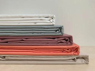 Satin Bettlaken – 100% mercerisierte Baumwolle | Satin 300 TC | Uni Farbe