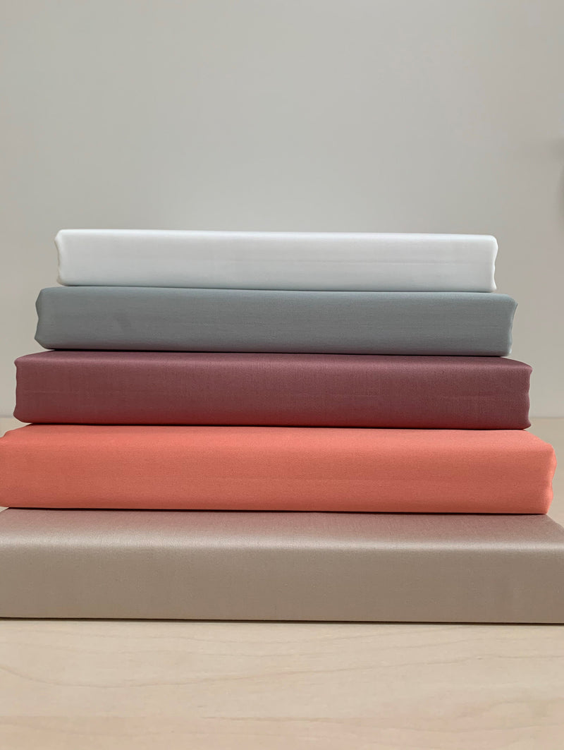 Bündel - Satin Bettlaken + 2 Kissenbezüge – 100% Mako-Baumwolle, bügelleicht — Ansicht 1