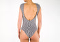 BODY LINE Striped Boat Neck Bodysuit Organic Cotton