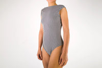 BODY LINE Striped Boat Neck Bodysuit Organic Cotton — Ansicht 4