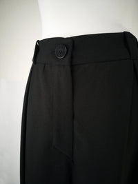 Culotte SMART – Wide-swinging trousers made of organic moleskin with pleats — Ansicht 5