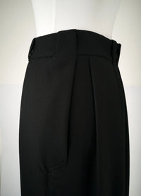 PANTS SMART BLUE – Wide wool trousers with pleats, handcrafted Berlin — Ansicht 13