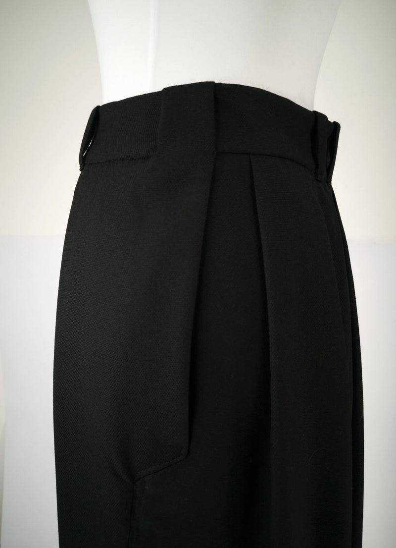Culotte SMART – Wide-swinging trousers made of organic moleskin with pleats — Ansicht 6