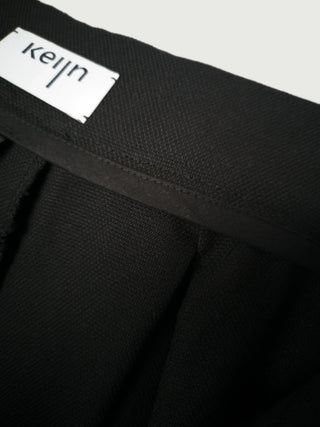 Culotte SMART | Weit schwingende Hose mit Bundfalten | Bio-Moleskin