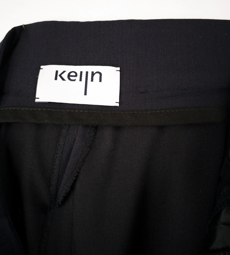 PANTS SMART BLUE – Wide wool trousers with pleats, handcrafted Berlin — Ansicht 8