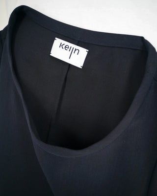 MINIMAL pullover | Short-sleeved blouse with low armholes | Wool