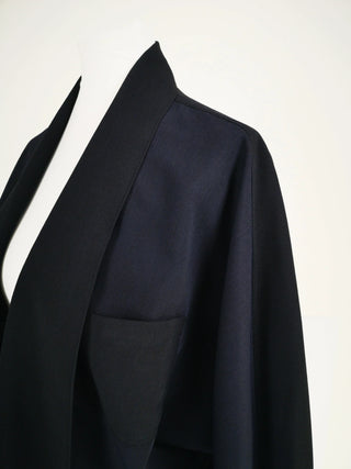 POLK BLUE | Unisex worker jacket | Deadstock wool from Italy