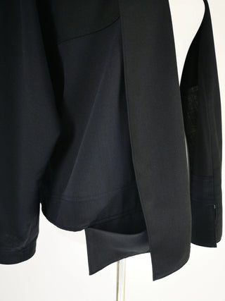 POLK BLUE | Unisex worker jacket | Deadstock wool from Italy