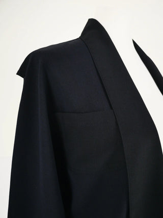 POLK BLUE | Unisex worker jacket | Deadstock wool from Italy