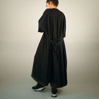 DRESS COAT | Convertible Coat Dress | Deadstock coolwool